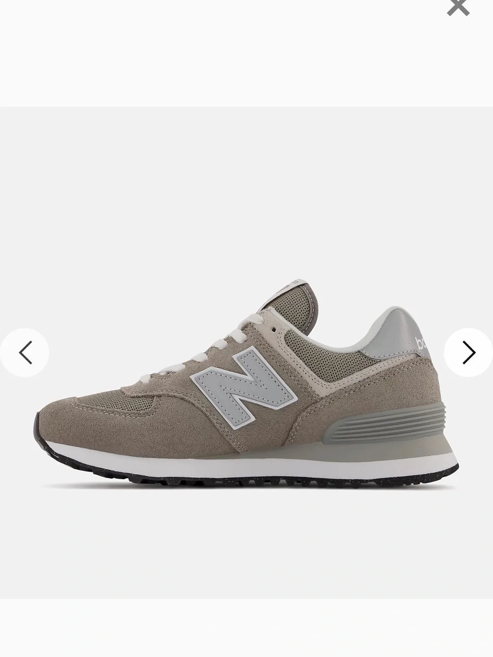 New Balance grey and light grey 574 Core sneakers